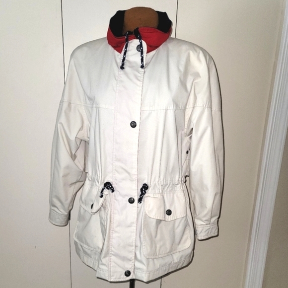 Alaska Trail hooded trench coat  Sz L - Picture 1 of 14